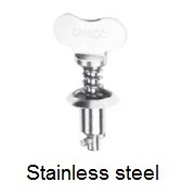 2600-*SW - Fixed wing head stud - stainless steel