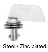 991S03-*-1AGV - Offset fixed wing head stud - steel/zinc plated