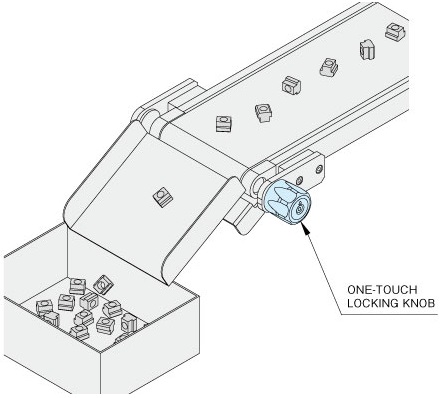 adjustment_of_shooter_angle_on_conveyer_application_imao_one_touch_locking_knobs