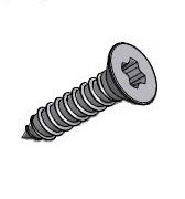 DIN 7982 / ISO 7075 / UNI 6955 - Cross Recessed Countersunk Head Tapping Screw - CRCSHTS