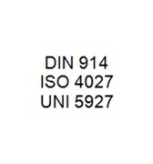 DIN 914 / ISO 4027 / UNI 5927 - Cone Point Hexagon Socket Setscrew