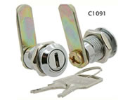 flat key camlock no master key minature size die cast 4 disc C1091 series lock