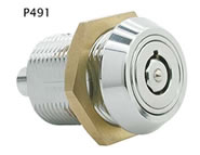 pushlock camlock locks round key 7 pin extra security nut fixing heavy duty P491 series