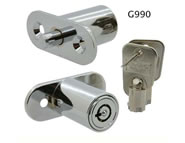 pushlock camlock locks round key 7 pin flange fixing for wooden doors G990 series