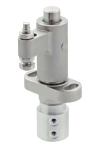VERTICAL FLANGED PNEUMATIC with INDICATOR (Threaded Block) 