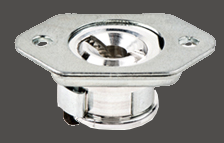 radial floating and linear adjustable turnlock receptacle HGRR series