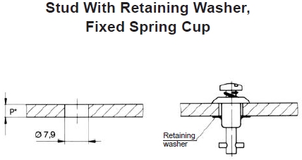 V2600-LW-7 retaining washer for 2600 & 2700 series quarter turns